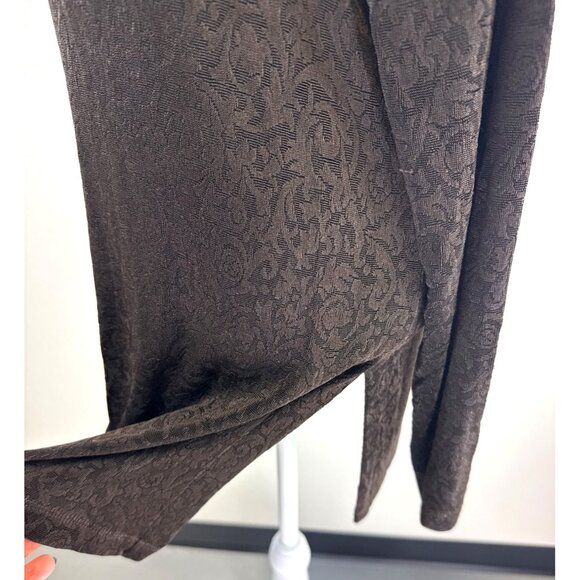 Vtg-Inspired Private Edition By Chico's Brown Button-Up Cardigan Dark Academia - Picture 3 of 10